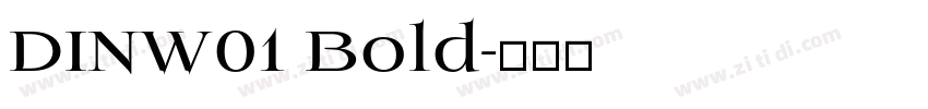 DINW01 Bold字体转换